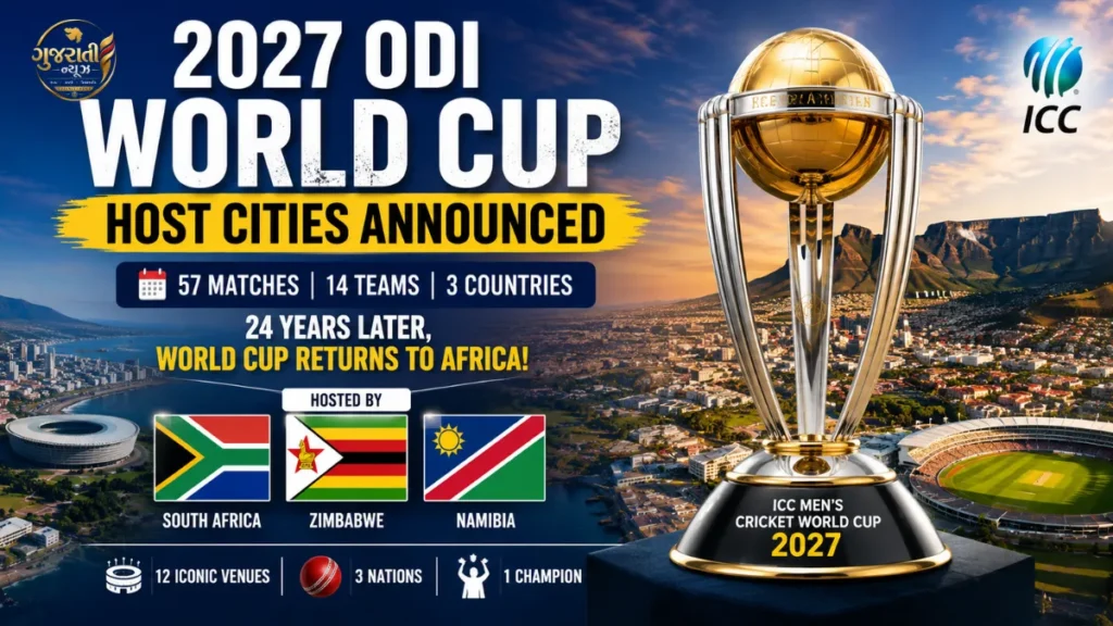 2027 ODI World Cup Host Cities Announced