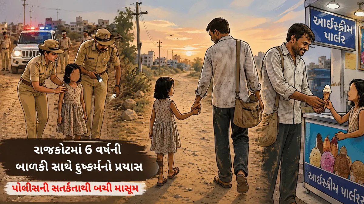 Rajkot: રાજકોટમાં 6 વર્ષની બાળકી સાથે દુષ્કર્મનો પ્રયાસ
