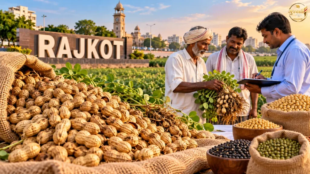 Rajkotમાં ટેકાના ભાવે મગફળી વેચવા ખેડૂતોનો ભારે પ્રતિસાદ, 52,800થી વધુ નોંધણી